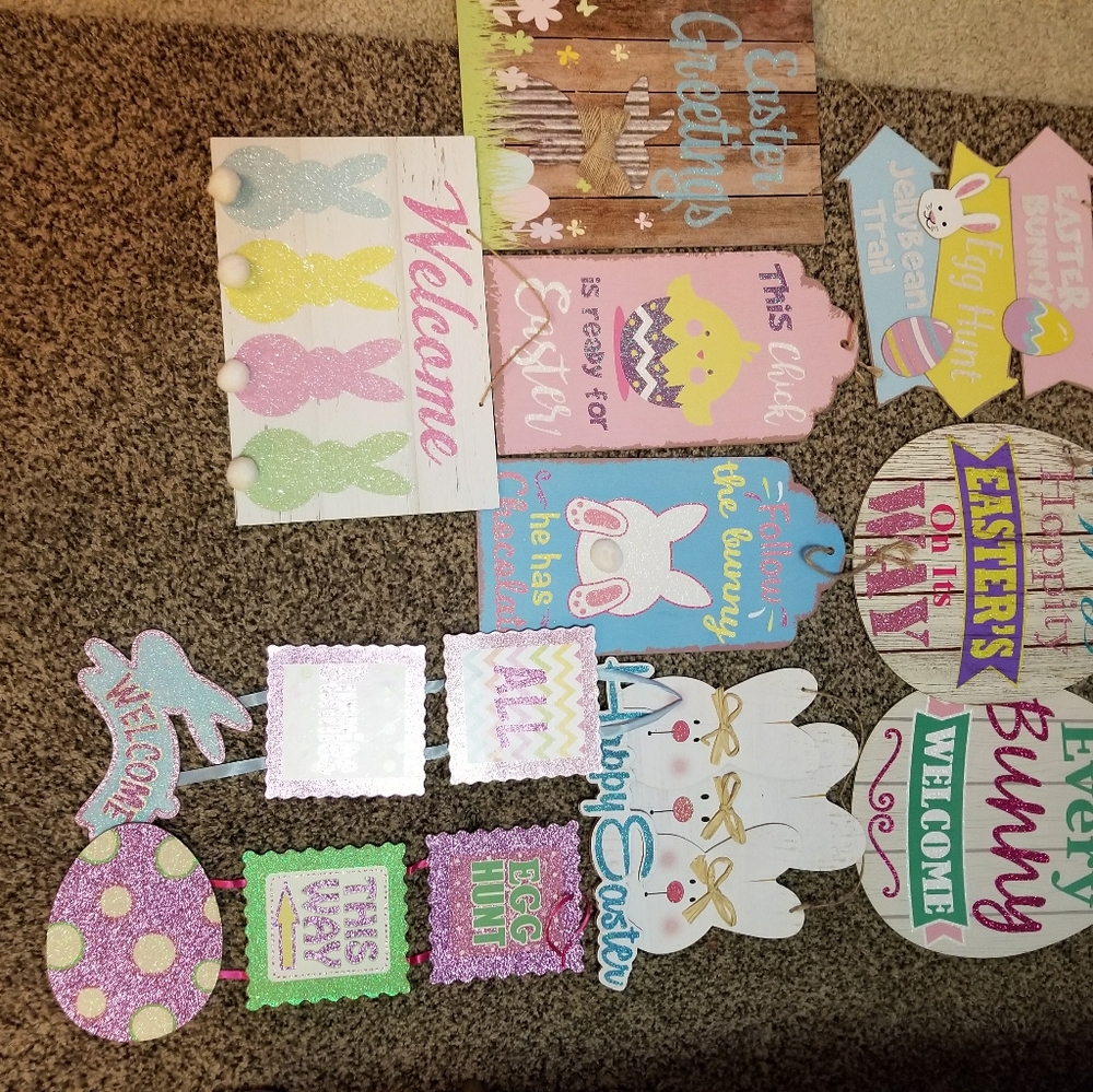 11 piece Easter decor